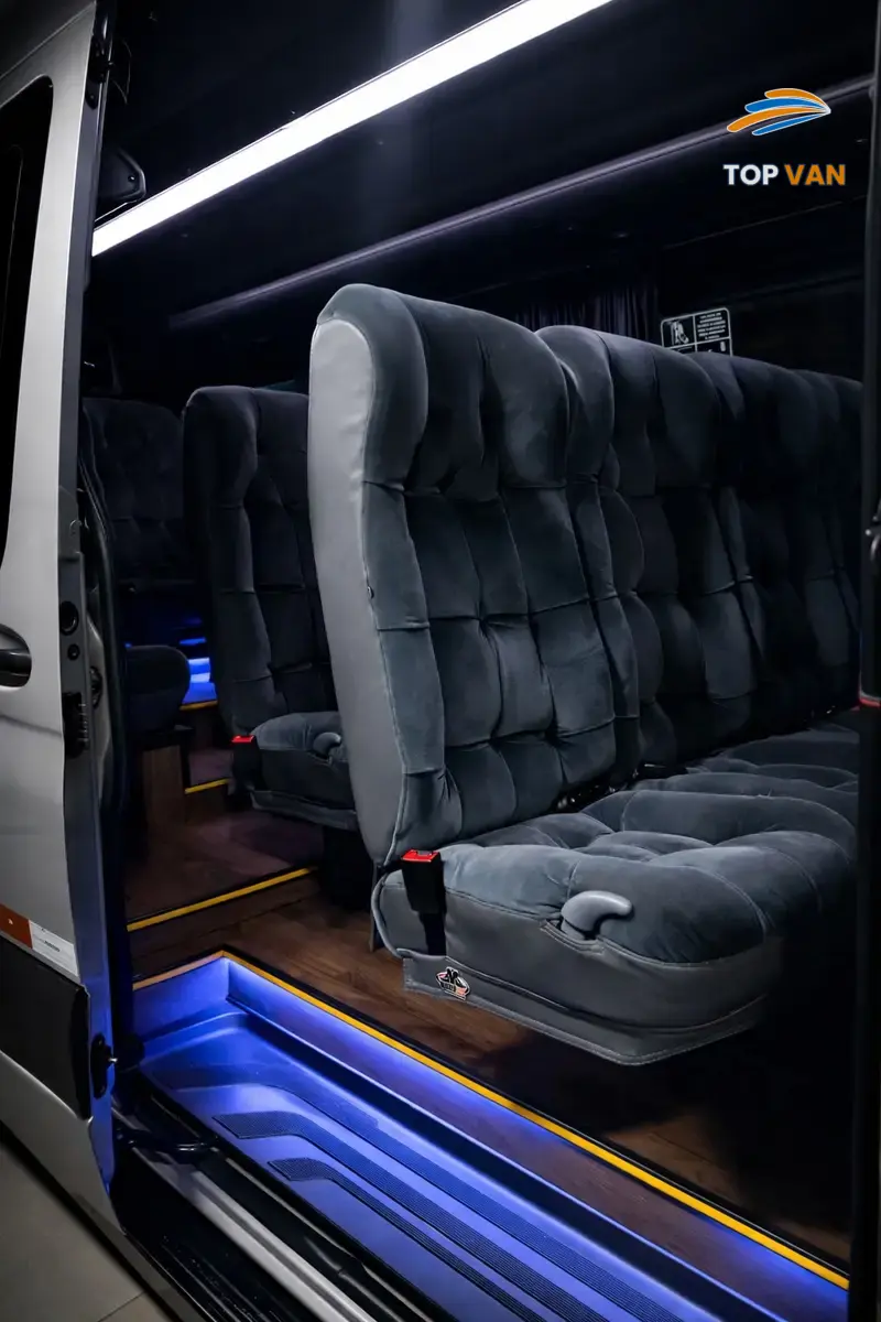 Iluminação ambiente do interior da Sprinter